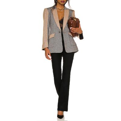 China Women 2022 Autumn Winter Girls Ladies Blazer Suit Jacket Waterproof Oversized Casual Elegant Custom for sale