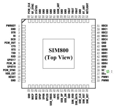 Cina SIM800 Gprs Gsm circuiti integrati IC chip wireless Sim800a Sim800c in vendita