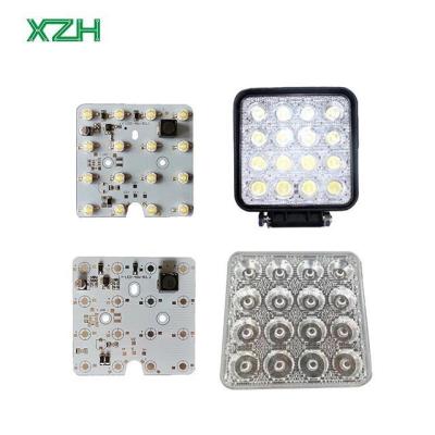 China 0.8mm Min. Texto de pantalla de seda Alturas LED PCBA con tratamiento de superficie de oro duro y 0.15mm Min. Ancho de línea de pantalla de seda en venta