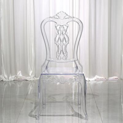 China Modern Hot Seller High Quality Transparent Durable Clear Wedding Event Acrylic Dining Chair for sale