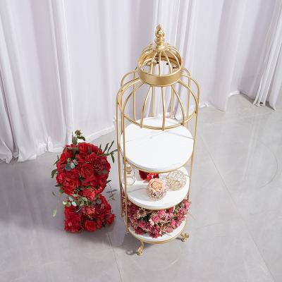 China Wedding Decroation Metal Frame Wedding Decoration Luxury Gold Flower Stand for sale