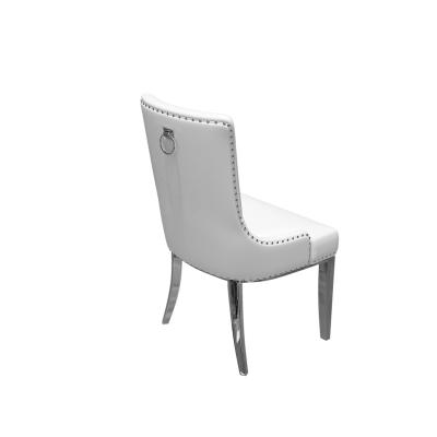 China Contemporary Top Silver Stainless Steel Frame Wedding Chairs Hot Sale Hotel Velvet Upholstered Hotel Furniture Event Wedding Banquet Chair for sale