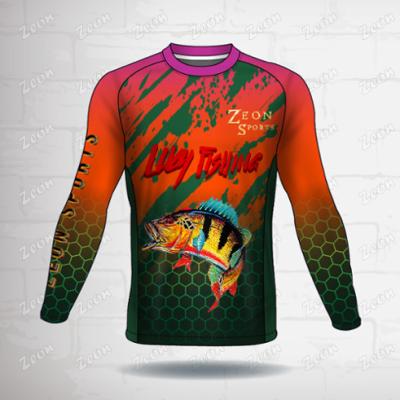 China Antibacterial DESIGN YOUR OWN FISHING SHIRT custom high quality UV protection UPF 50+ long sleeve fishing shirts for sale