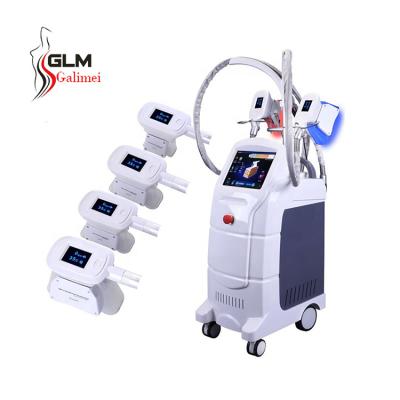 China 2021 hot selling double chin weight loss cryoskin removal device 4 heads muscle stimulation machine commercial freezing cryolipolisis for sale