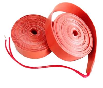 China Hotels Pipe Hot Retention Silicone Rubber Heater Heating Belt For Pipe Heat Pipe Insulation for sale