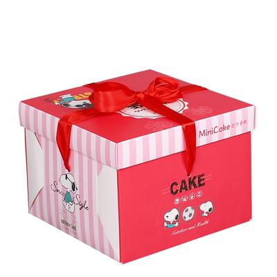 China KCCB 2020 Handmade Cake Box Paper Hand Cake Box Mini Square Birthday Cake Box for sale