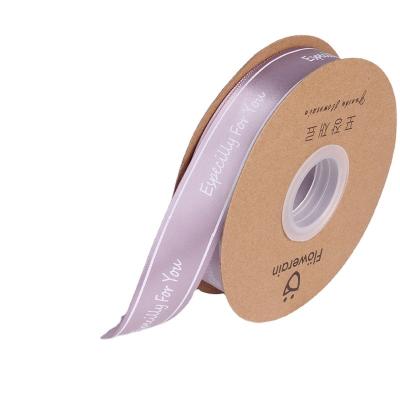 China KCCB 2020 New Eco-friendly English Letter Ribbon Ribbon Gift Box Korean Christmas Cake Box Packing Ribbon Silk Satin for sale