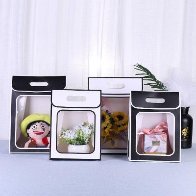 China KCCB 2021 New Materials KCCB 2021 New Window Christmas Gift Box Package Recycled Floral Baking Gift Box for sale