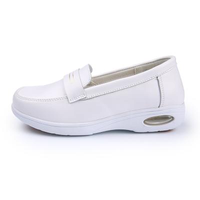 China Cowhide Customized Comfortable Cowhide Shoes Non-slip White Nursing Shoes for sale