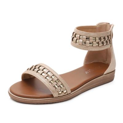 China Popular Summer Women's Open Toe Strap Sandal Ladies Open Toe Fashion Flat Lightweight/Anti-Slip/Wear-Resisting for sale