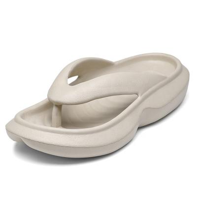 China Cushioning Women Fashion Thick Bottom Arket Flip Flops Anti-Slip Soft Rebound Unique White Slippers Summer Flip Flops Slippers for sale