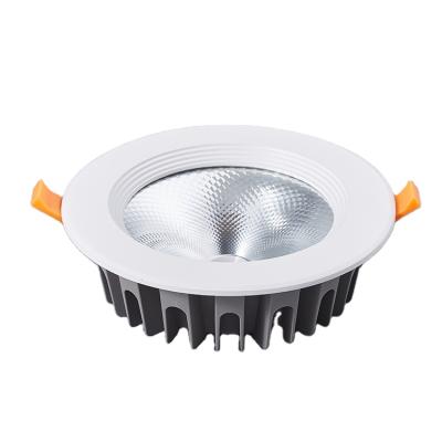 China Modern Dimmable 25W Aluminum Ultrathin Led Cob Recessed Mounted Downlight Spotlight Led Ceiling Light Fixture for sale