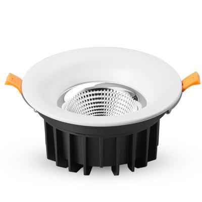 China Modern Waterproof Recessed Downlight 15w 18w 24w 30w 40w 2700k 8000k Round Adjustable Ceiling Lamp for sale