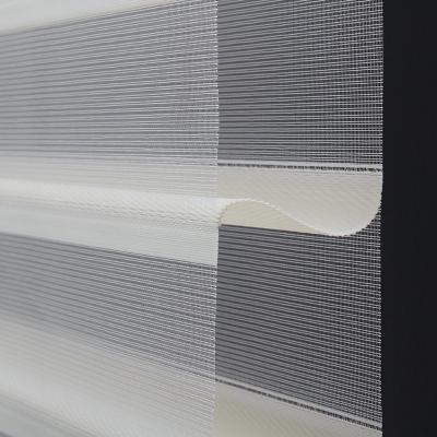 China Slat Customized Day And Night Window Light Filtering Pure Shade Motorized Shangrila Triple Blind for sale