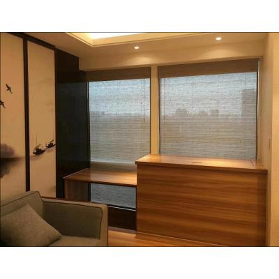 China 14 Years Modern Horizontal Natural Bamboo Reed Window Blinds Experience Customized Manual for sale