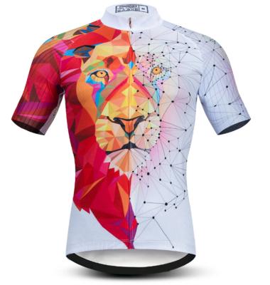 China Compression Antibacterial Bike Wear Wholesale Mens Tiger Custom Short Sleeve Cycling Single Tank Top Private Label for sale