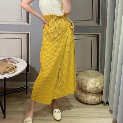 China Plus Size Women Plus Size Skirt Newest Wholesale Polyester Waist Design Irregular Skirt With High Waist And Big Size Belt for sale