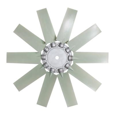 China High Quality Axial Fan 10 Nylon Leaf Adjustable Axial Fan Blades For Harvester Generator for sale