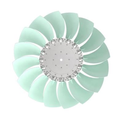 China Axial fan many size air conditioner axial fan blades for AC motor low noise central air conditioner fan blade with 16 for sale