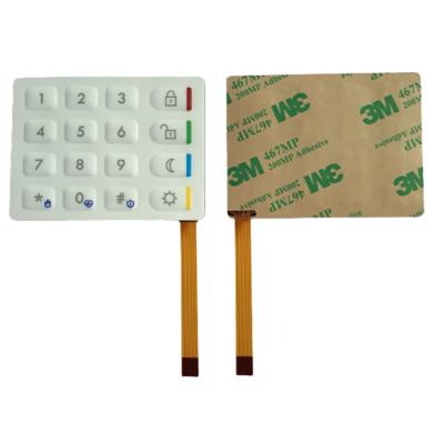 China Durable Customs Lead Membrane Switch Products The Backlight Membrane Keyboard for sale