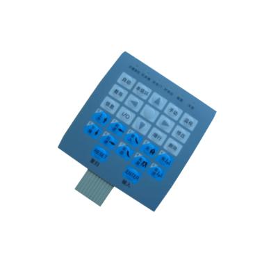 China Durable Industrial Control Touch Screen Membrane Switch Embossed Buttons Membrane Keypad for sale