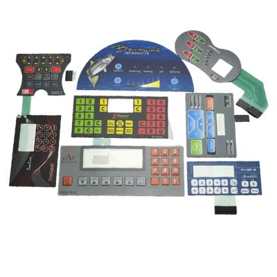 China Durable High Quality Tactile Button Membrane Keypad Actuation Force Customized LED Membrane Switch for sale