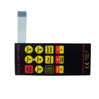 China Plant Equipment OEM Porcelain Made Digital Membrane Switch With LCD Window for sale