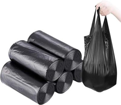 China Heavy Duty Disposable Color Roll Garbage Materials Household Waste Bags Recycled Black Plastic Garbage Bag for sale