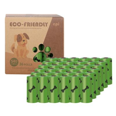 China Biodegradable Custom Private Label Portable Rolls 4 8 10 12 20 Compost Compostable PLA Dog Poop Waste Bags for sale