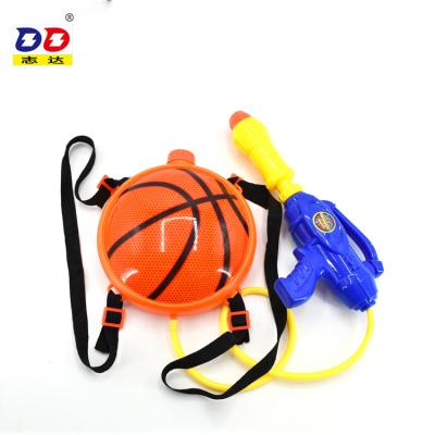 China Funny Water Gun Children's Summer Toy Beach Game Large Capacity Basketball Backpack Water Gun Toy for sale