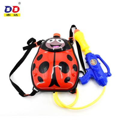 China Large Capacity Water Gun Children's Cartoon Beetle Backpack Shooting Cute Animal Water Gun Long for sale