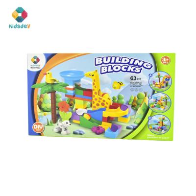 China Building Block Assembling Plastic Cheap Educational Giraffe Building Toy Animal Bricks DIY Toys For Children for sale