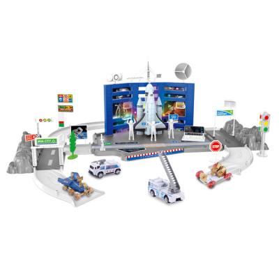 China 2020 Toys for Kid's Games Educational DIY Set Space Rocket Launch Site with Track Car 59980 for sale