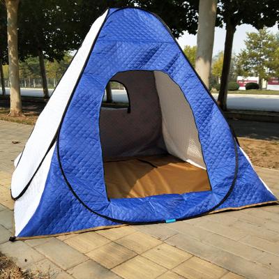 China Snow Field Nail Can Assemblies With Other Tent Cube Quick Open Ice Fishing Shelter Tent Outdoor Pop Up Ice Fishing Tent for sale