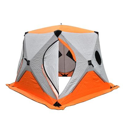 China High Quality Snow Field Nail Low Price Fishing Tent 4 Person Family Camping Tents Waterproof Outdoor Ice Fishing Tent for sale