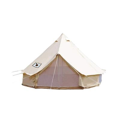 China Portable Waterproof Outdoor Luxury Camping 4M Tent Yurt Dome Glamping Tent Family Party Wedding Glamping Bell for sale