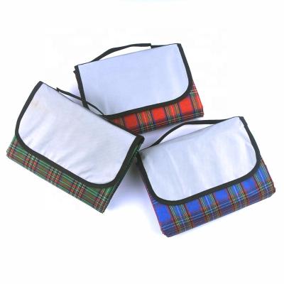 China Wholesale Portable Outdoor Picnic Mat Beach Camping Folding SANSU Folding Basket Plaid Waterproof Moisture Proof Blanket for sale