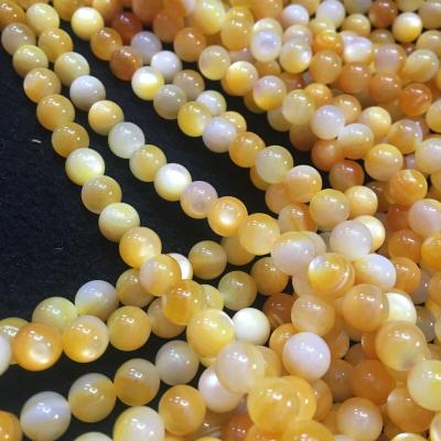 China Natural Yellow Yellow Nude S Shell Beads Accessories Factory Direct 4-9mm Shell Beads Loose Beads Wholesale DIY Stain Plate DIY Jewelry Accessory for sale