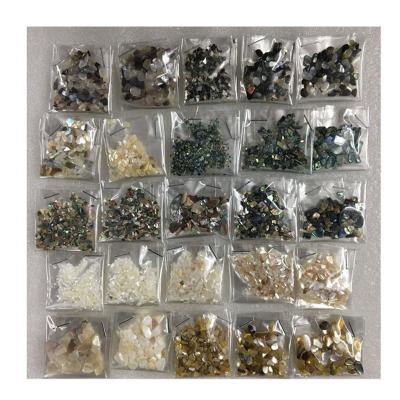 China Beauty Accessories or Jewelry Manufacturers Sell Shell Nail Beauty Makeup Fragments Color 25 Colors 1 Kilogram 1 Pack Abalone Shell Thin Nail Color Fragments for sale