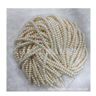 China Jewelry Making Maker 4x8mm Natural Freshwater Flattened Pole Bread Pearls, Dressing Bracelets, Necklaces, DIY Jewelry Accessories for sale