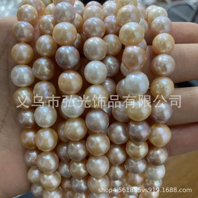 China Jewelry Making Factory Wholesale 8~9MM Mixed Color Candy Color Near Round Loose Freshwater Pearl Bracelet Necklace DIY Jewelry Accessories for sale