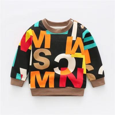 China New Breathable Spring and Autumn Children's Tops Solid Color Tops Boys Girls Custom Printed Children Teens for sale