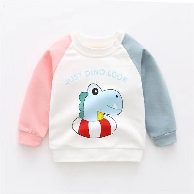 China New Breathable Spring and Autumn Children's Tops Solid Color Tops Boys Girls Custom Printed Children Teens for sale