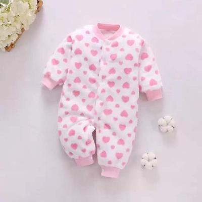 China New breathable newborn spring and fall flannel jumpsuit. baby overalls for sale