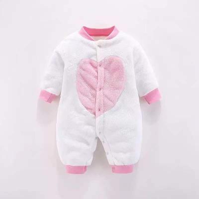 China New breathable newborn spring and fall flannel jumpsuit. baby overalls for sale