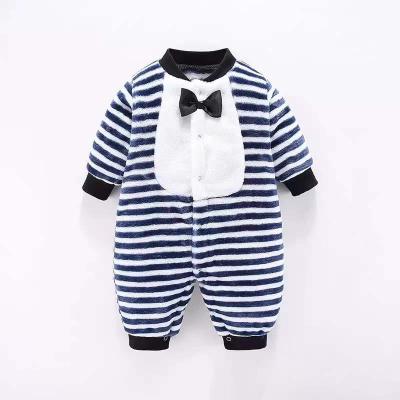 China New Breathable Spring and Autumn Flannel Overalls Newborn Baby Overalls for sale