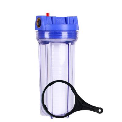 China Household Water Filter System For Whole House 10 Inch Clear Water Filter Housing for sale