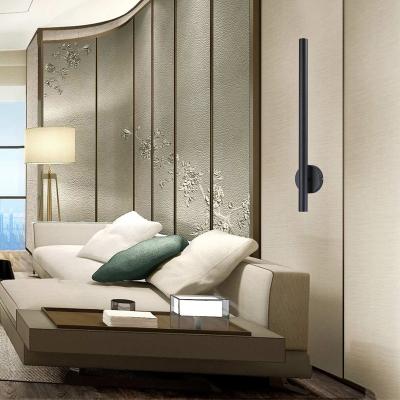 China Modern Minimalist Style Living Room Bedroom Long Strip Adjustable Simple Bedside Corridor Indoor Led Wall Lamp for sale