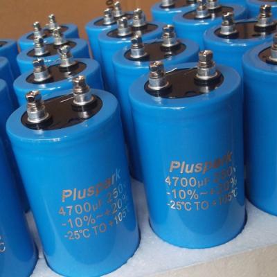 China General purpose electrolytic capacitor 6800uF 250V, with screw terminal for converters, UPS, power supply for sale