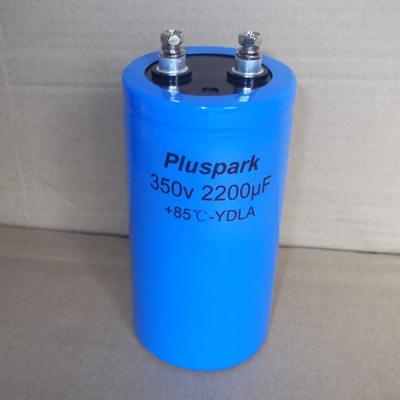 China 2200uF 350V general purpose electrolytic capacitor, screw terminal for sale